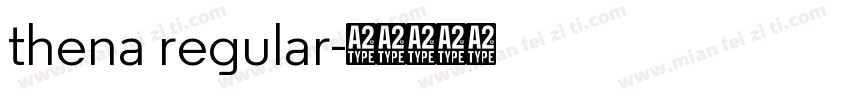 thena regular字体转换